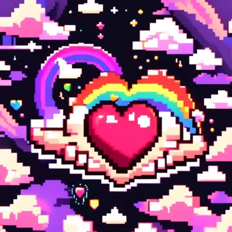 Generador de píxeles artísticos Corazón – 3