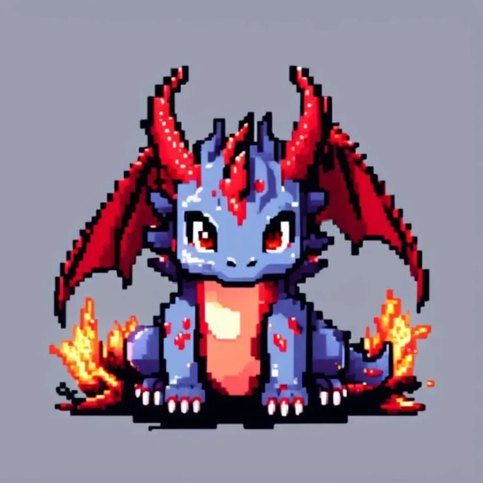 Dragon Pixel Art – 3