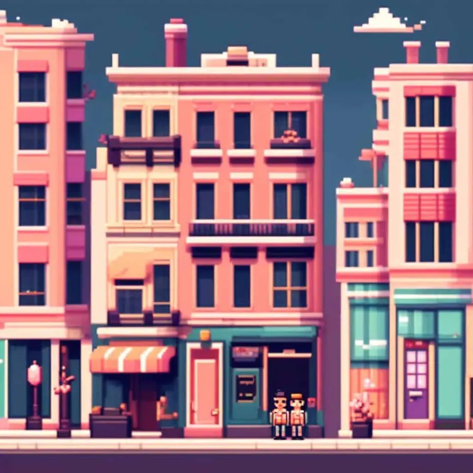 City Pixel Art – 4