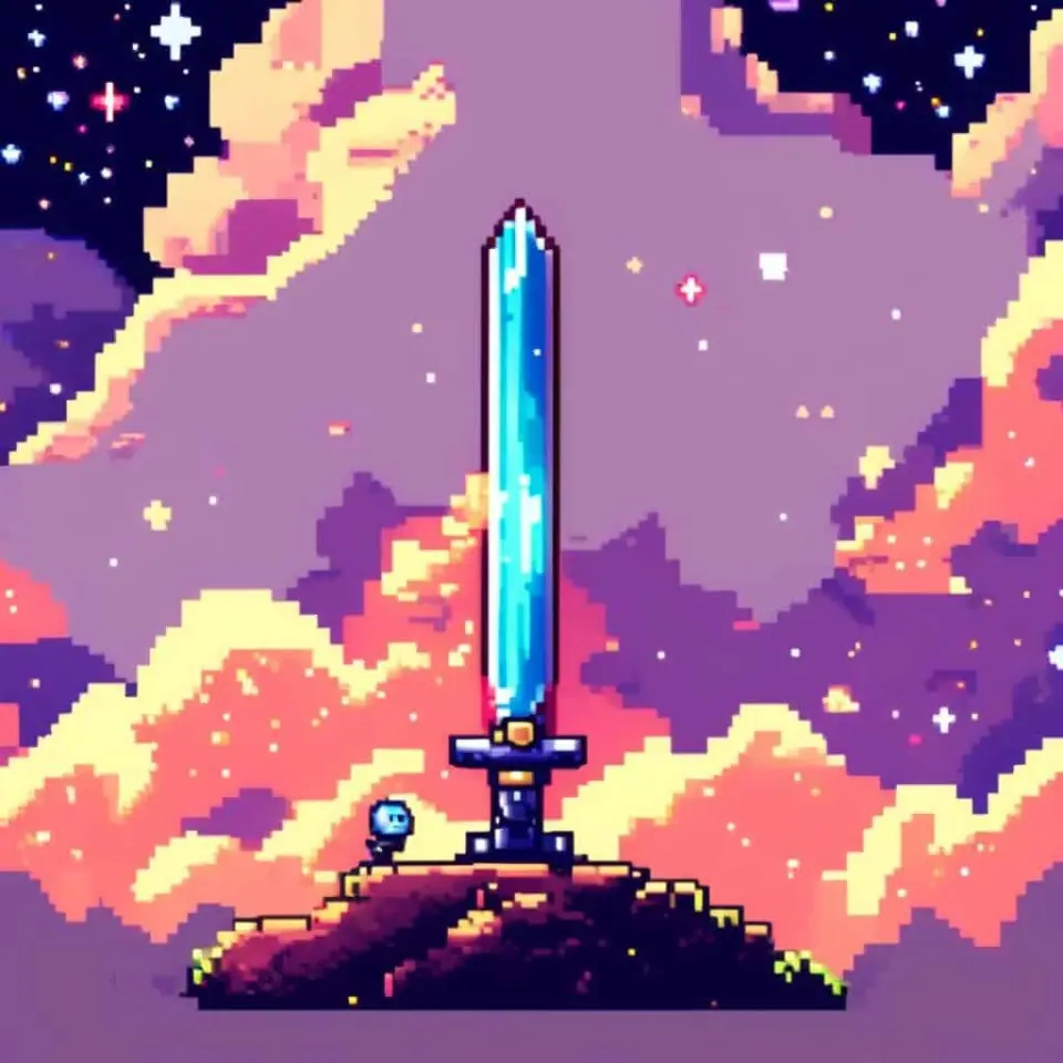 Sword Genreated from Idyllic's Pixel Art Sword Generator