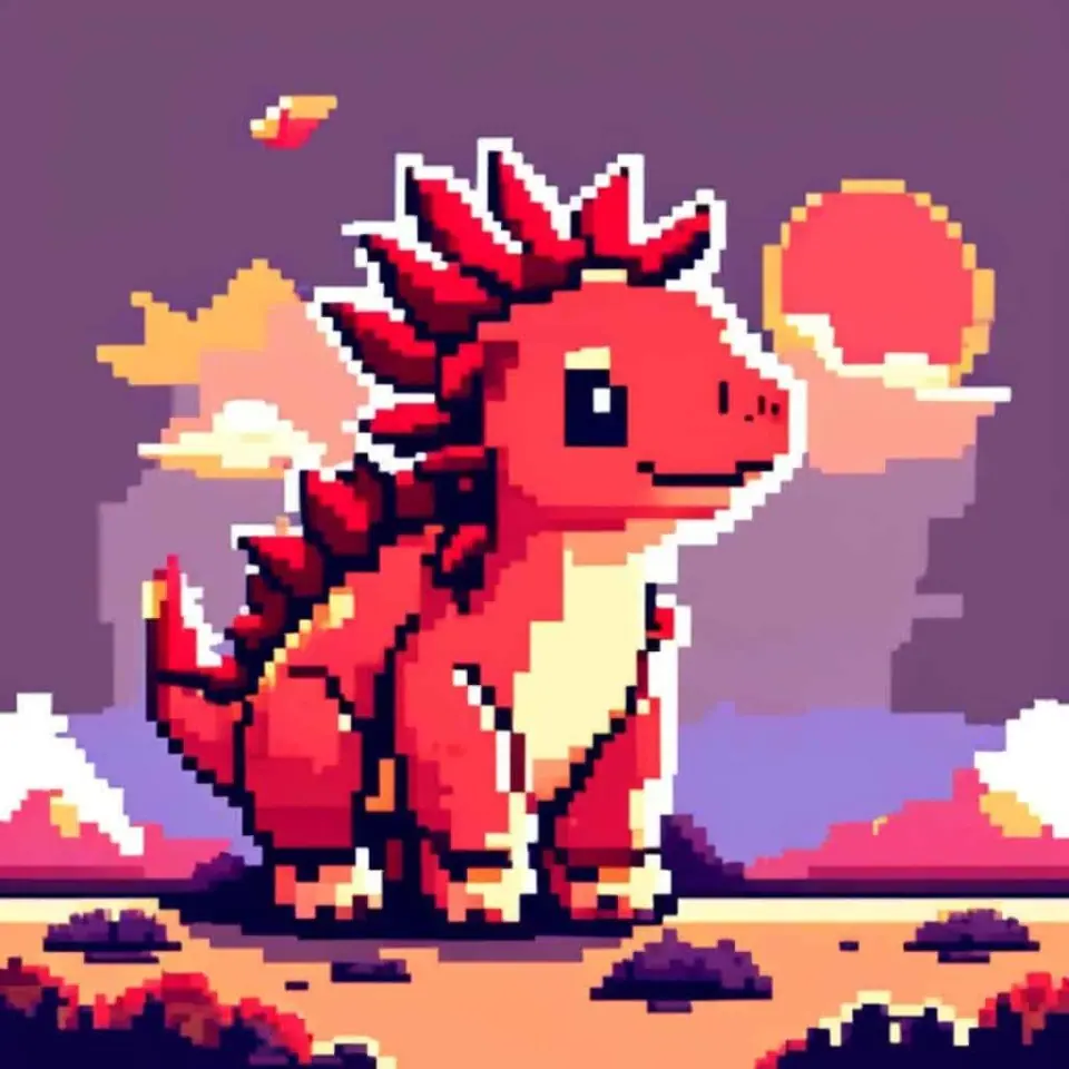 Dinosaur Pixel Art – 5