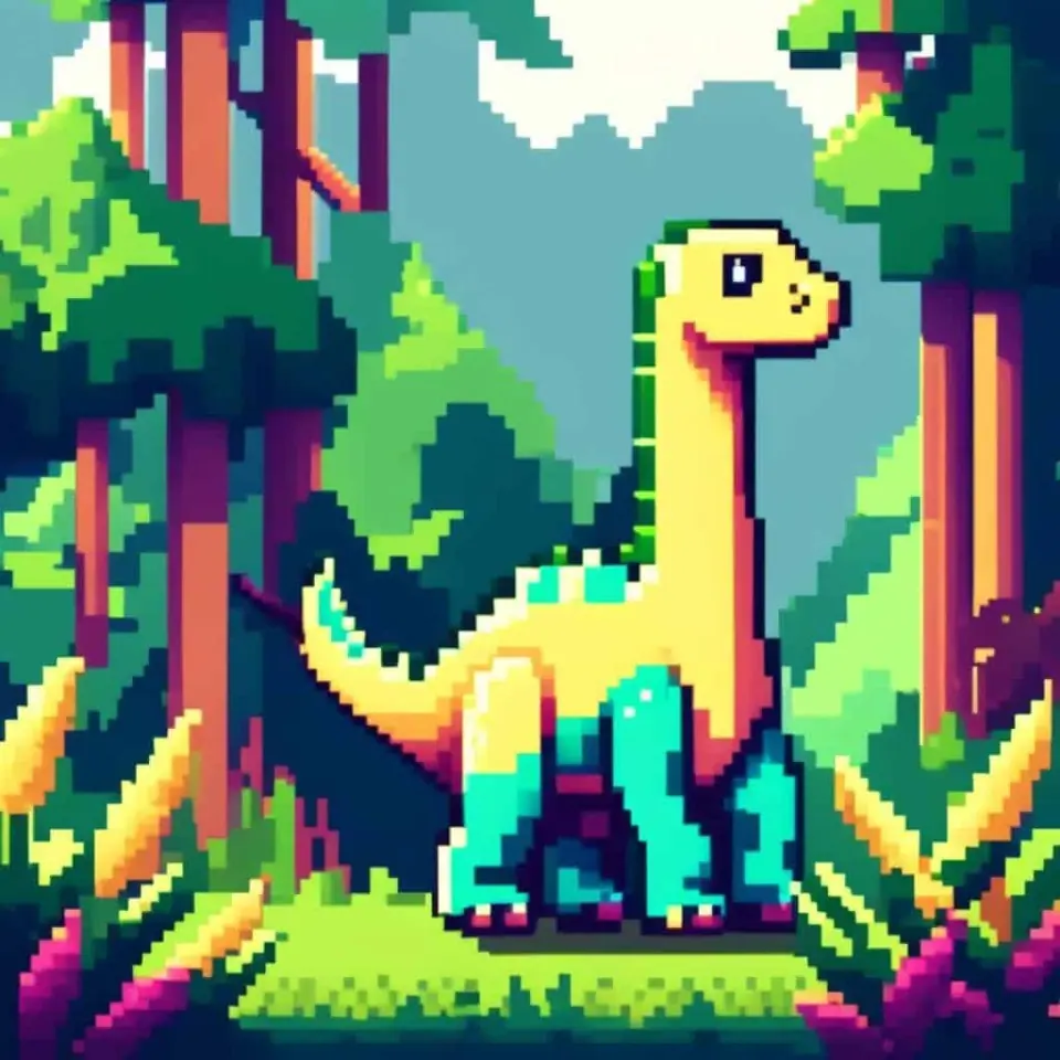 Dinosaur Pixel Art – 6