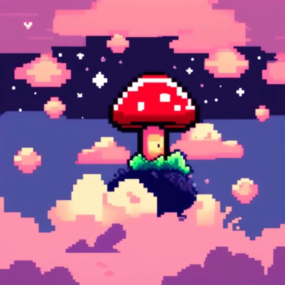 Champignon Pixel Art – 4