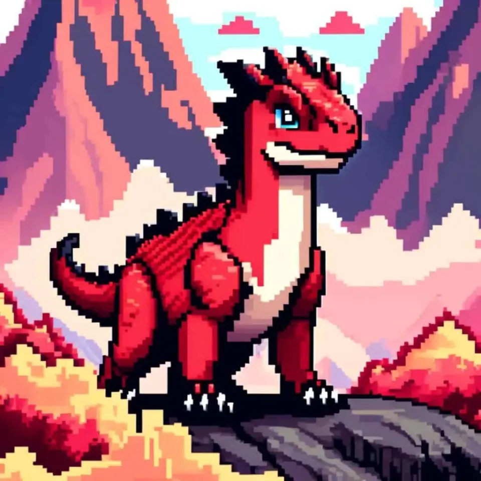 Dinosaur Pixel Art – 2