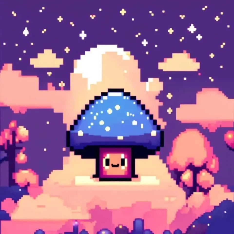 Champignon Pixel Art – 7