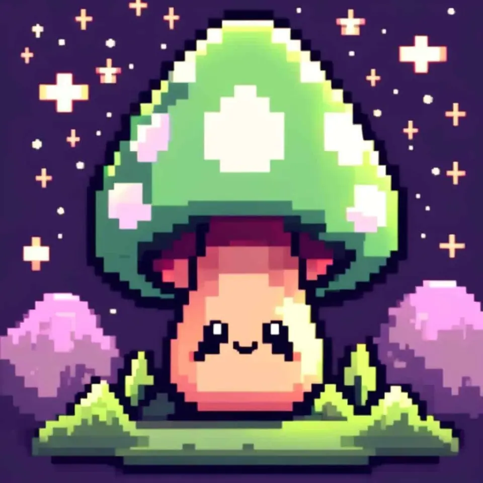 Champignon Pixel Art – 8