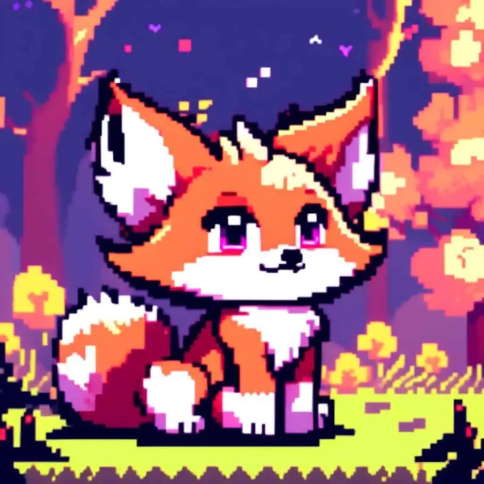 Fox Pixel Art – 1