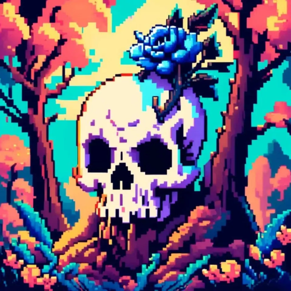 Votre portail vers l’art créatif des crânes en pixels – 3
