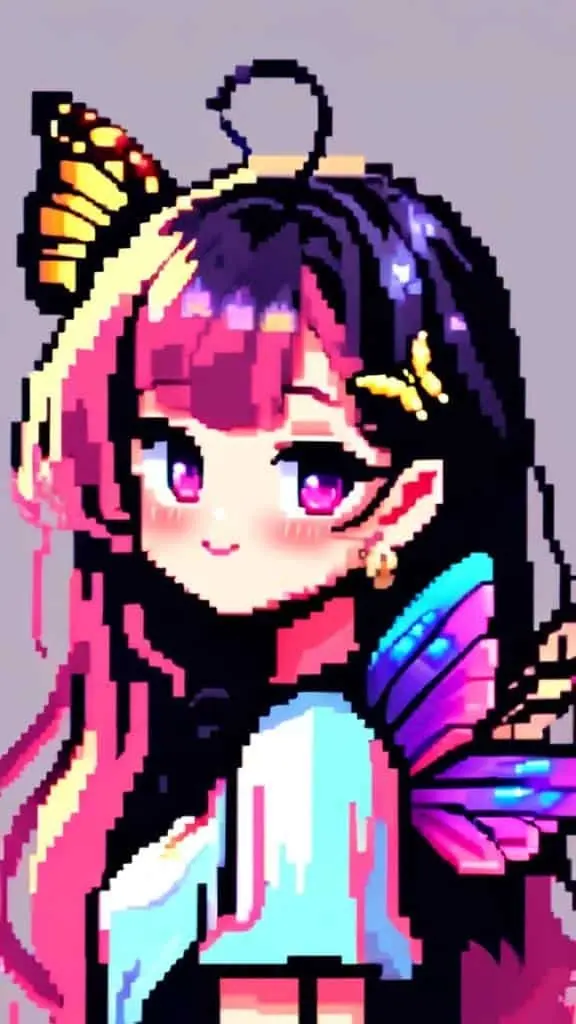 Butterfly Pixel Art – 8