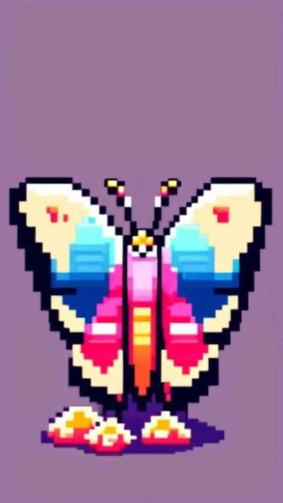 Butterfly Pixel Art – 3