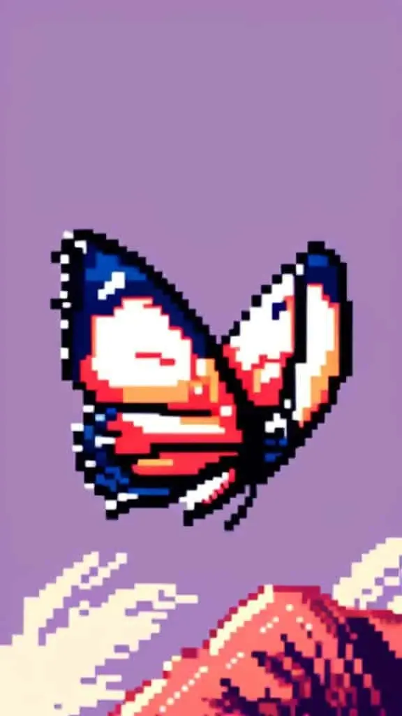Butterfly Pixel Art – 7