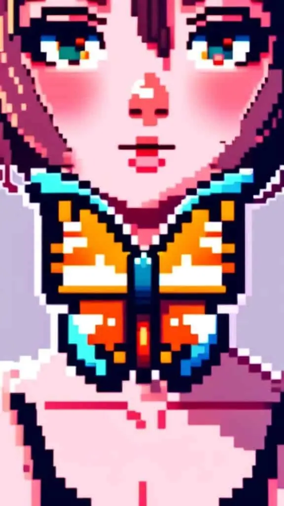 Butterfly Pixel Art – 2