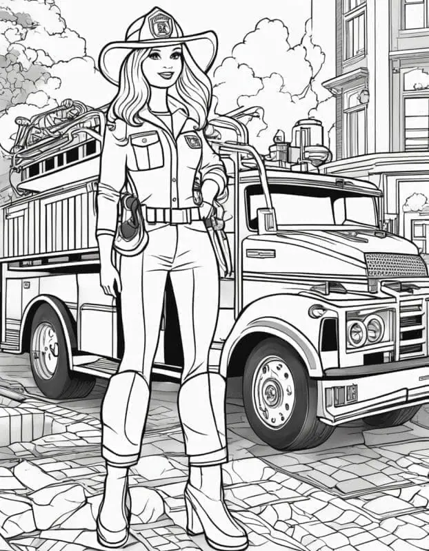 Barbie Coloring Pages – 3