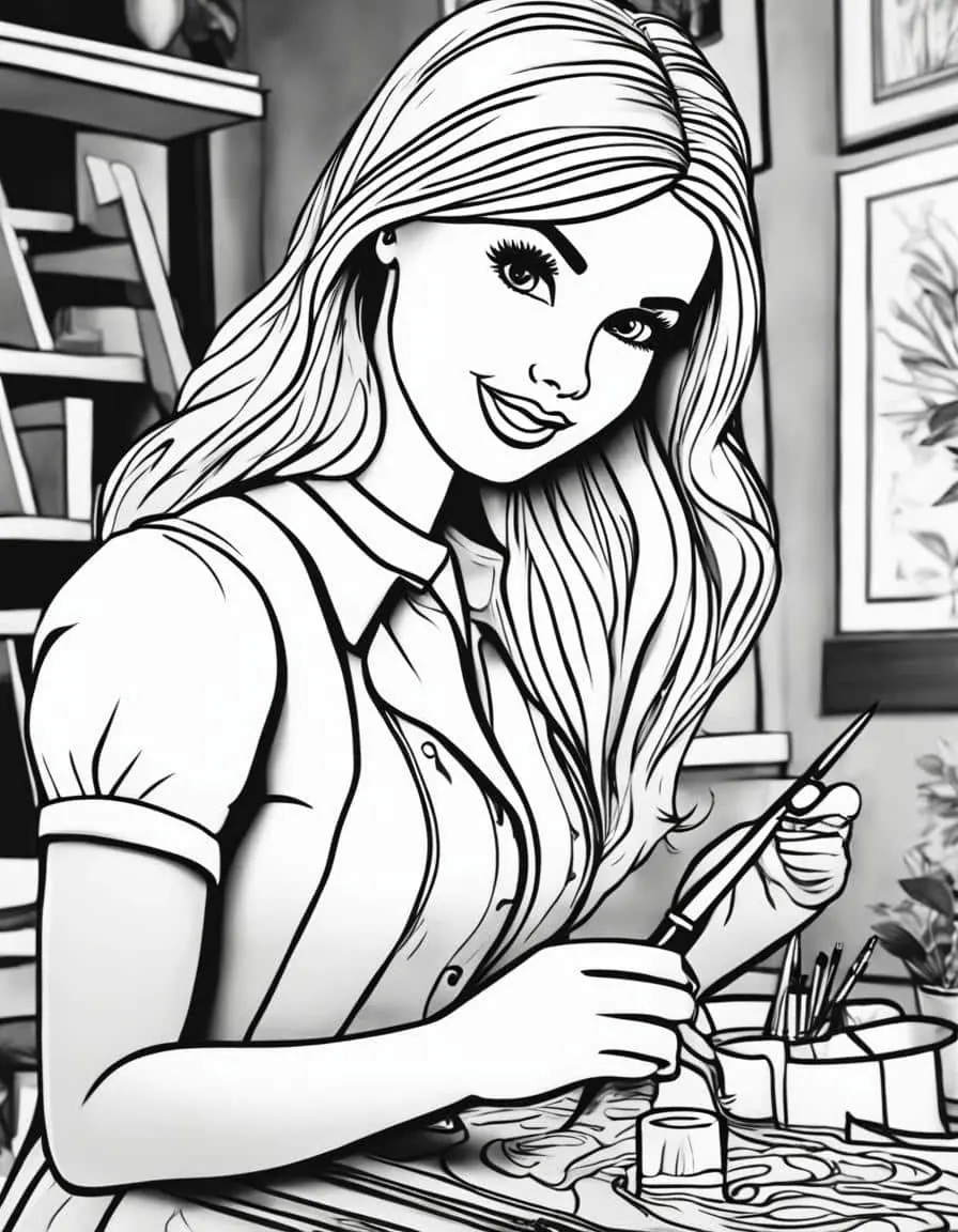 Barbie Coloring Pages – 6