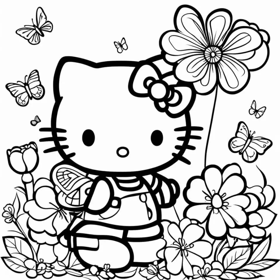 Hello Kitty Coloring Pages – 7