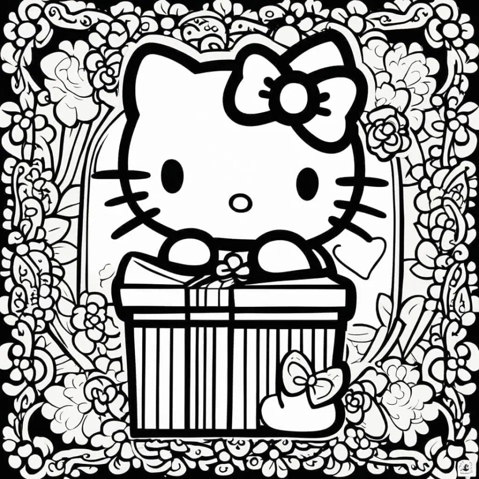 Hello Kitty Coloring Pages – 8