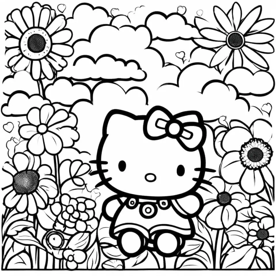 Hello Kitty Coloring Pages – 6