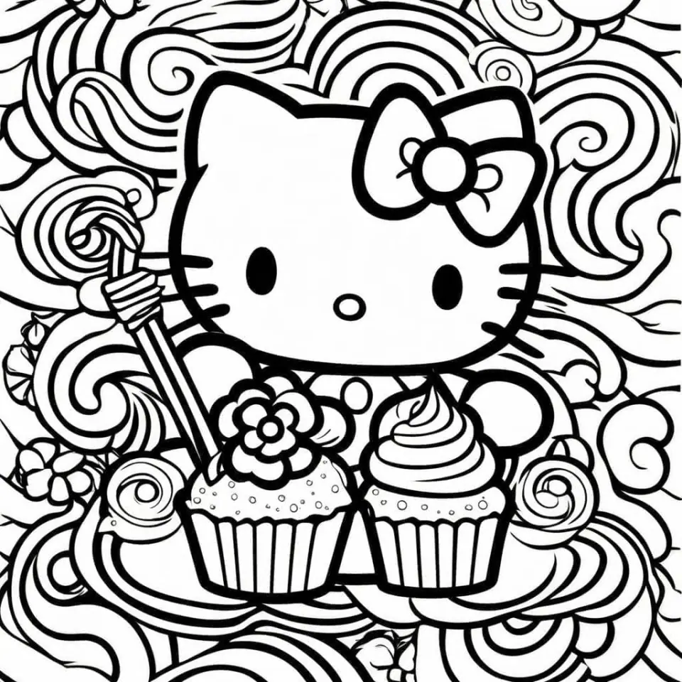Hello Kitty Coloring Pages – 3