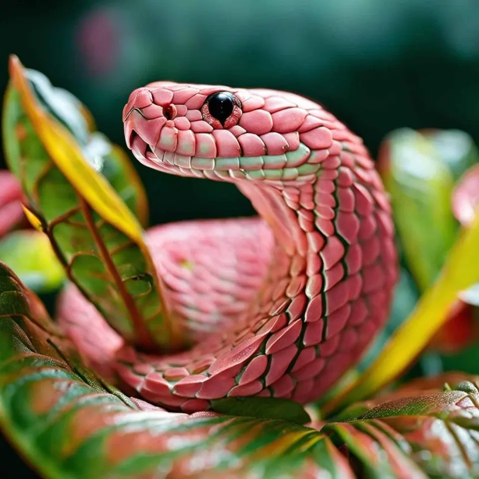 Pink Snake Art – 4