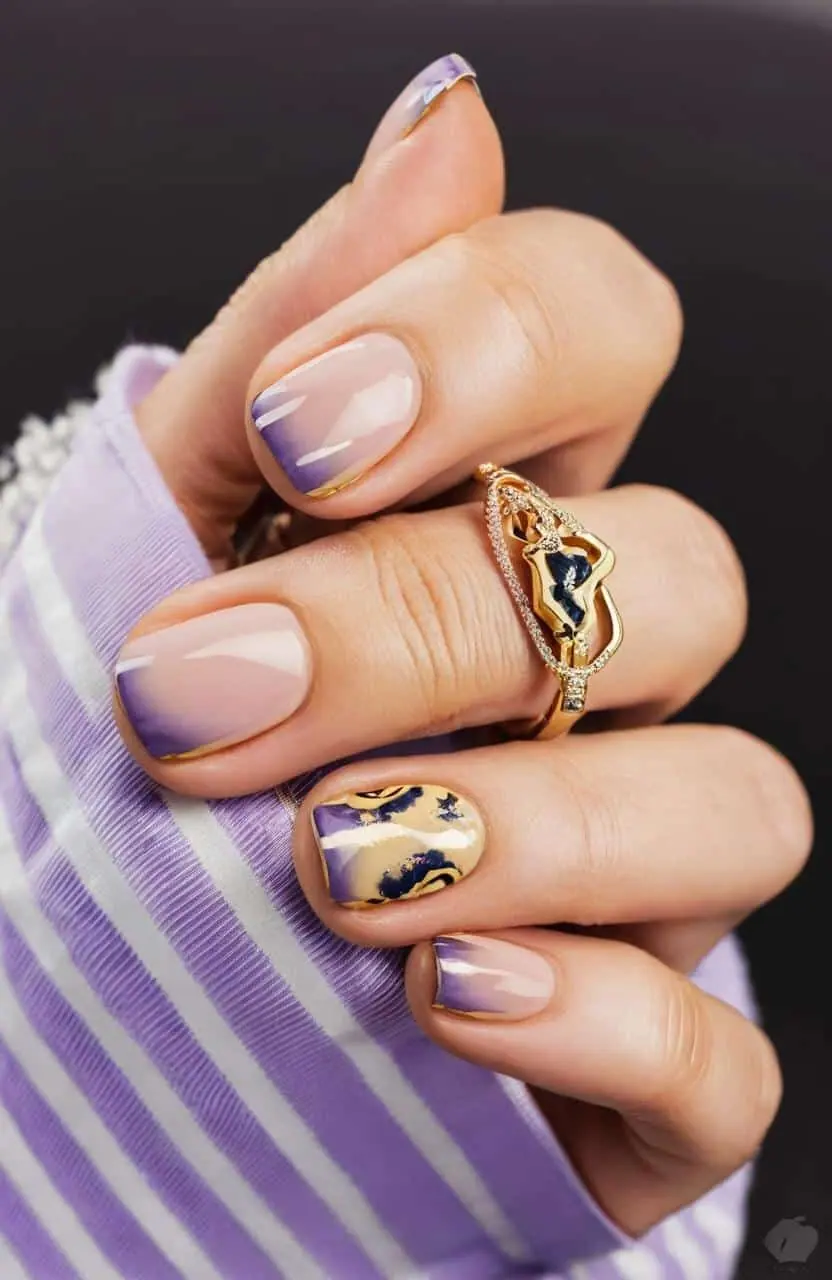 Light Purple Nail Designs – 8