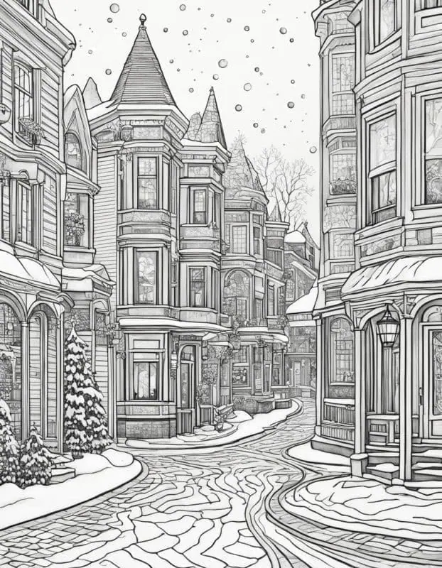 Captivating Winter Coloring Pages – 1