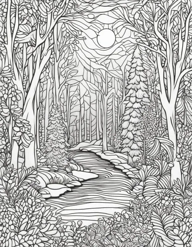 Captivating Winter Coloring Pages – 4