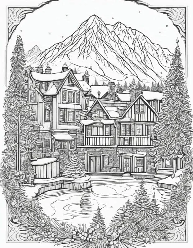 Captivating Winter Coloring Pages – 8