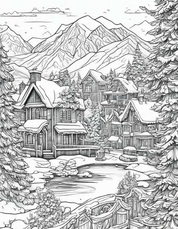 Captivating Winter Coloring Pages – 2