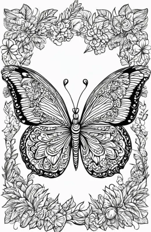 Butterfly Coloring Pages – 4