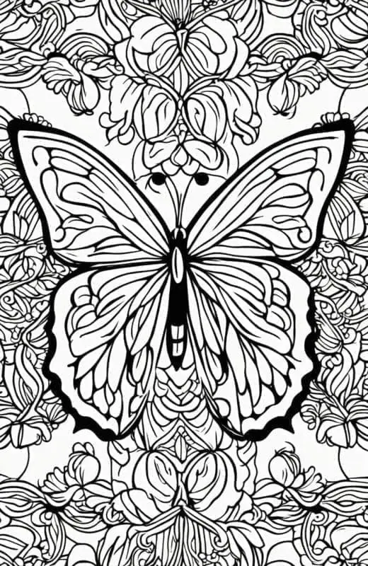 Butterfly Coloring Pages – 7