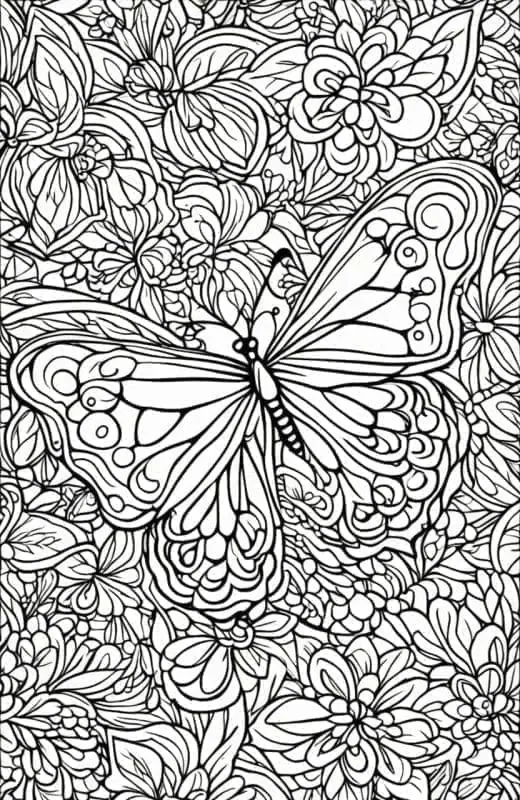 Butterfly Coloring Pages – 3