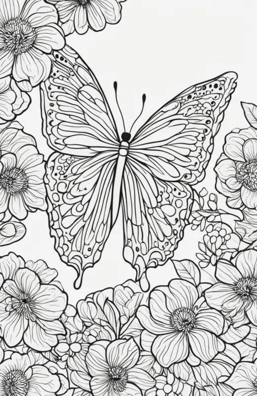 Butterfly Coloring Pages – 5
