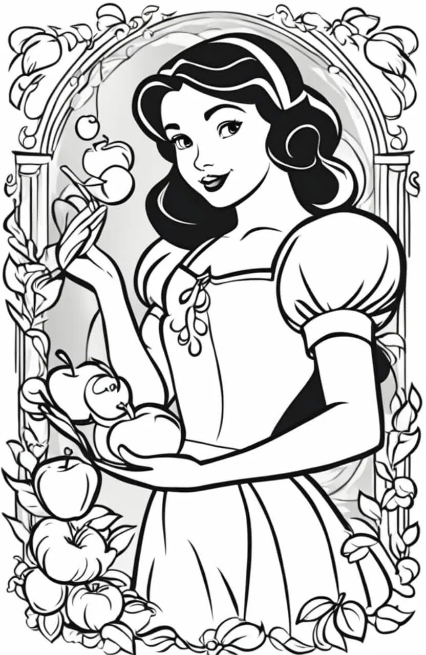 Buat Halaman Mewarnai Putri Disney Anda Sendiri – 3