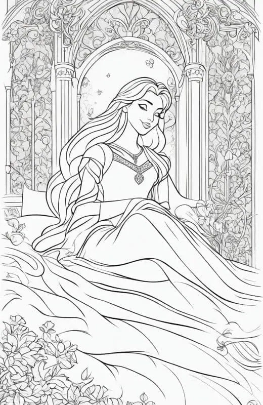Buat Halaman Mewarnai Putri Disney Anda Sendiri – 4