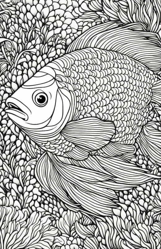 Fish Coloring Pages – 4