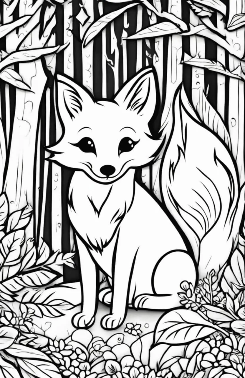 Fox Coloring Pages – 6