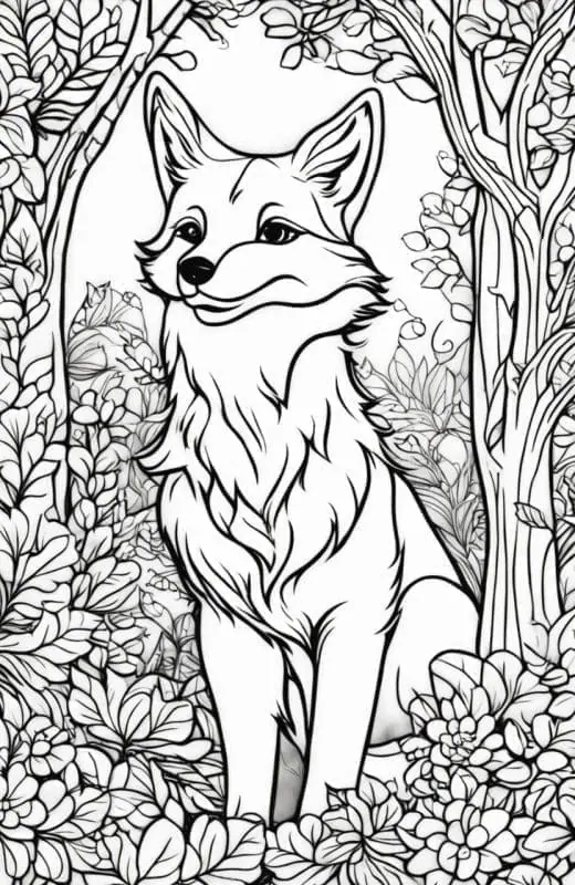 Fox Coloring Pages – 7
