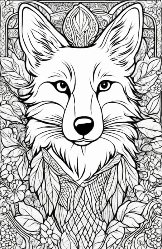 Fox Coloring Pages – 4