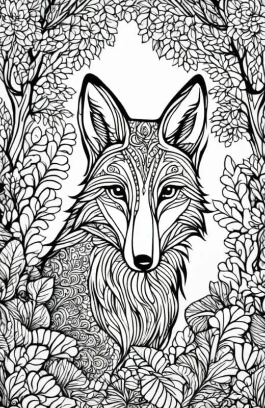 Fox Coloring Pages – 1