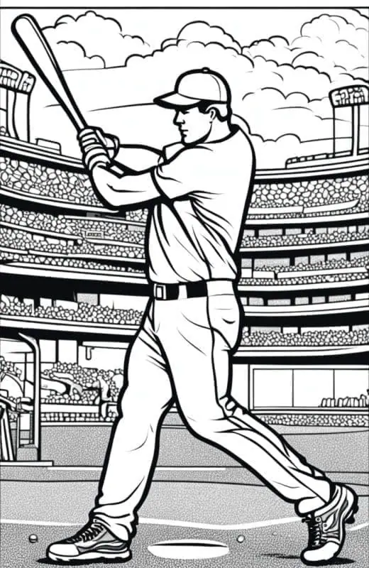 Baseball Coloring Pages – 7