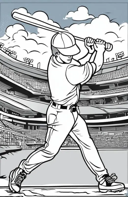 Baseball Coloring Pages – 1