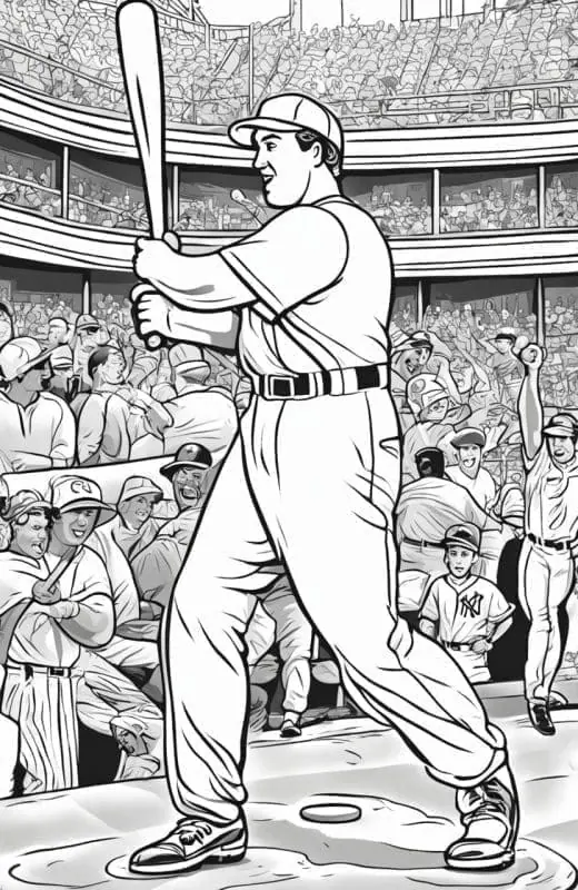 Baseball Coloring Pages – 8