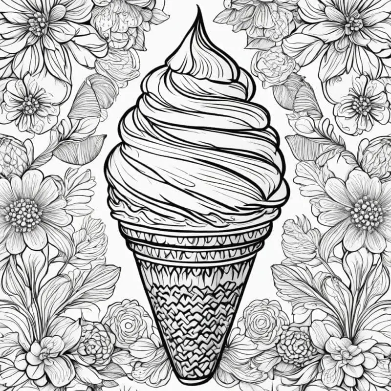 Ice Cream Coloring Pages Generator – 4