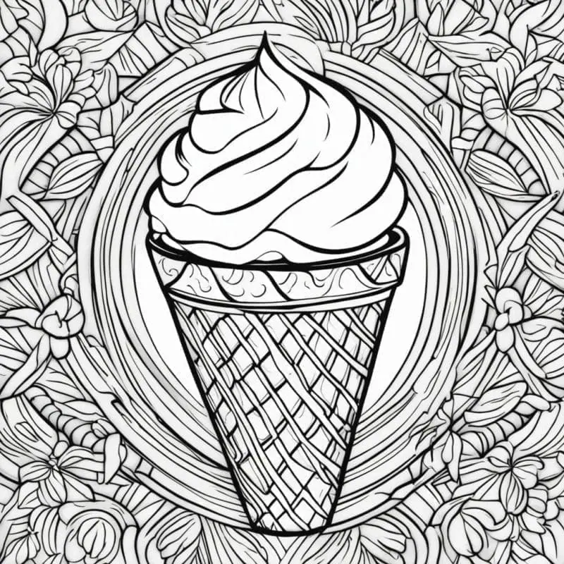 Ice Cream Coloring Pages Generator – 5