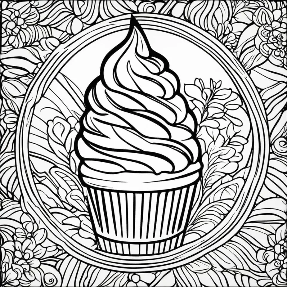 Ice Cream Coloring Pages Generator – 6