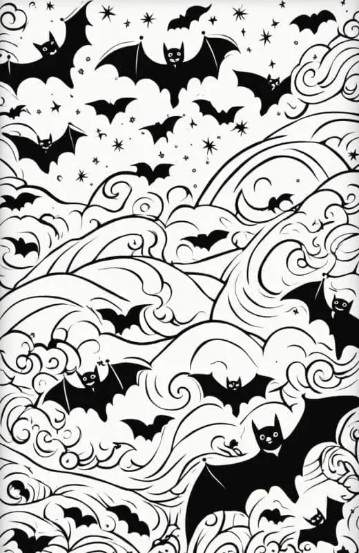 Bat coloring Pages – 3