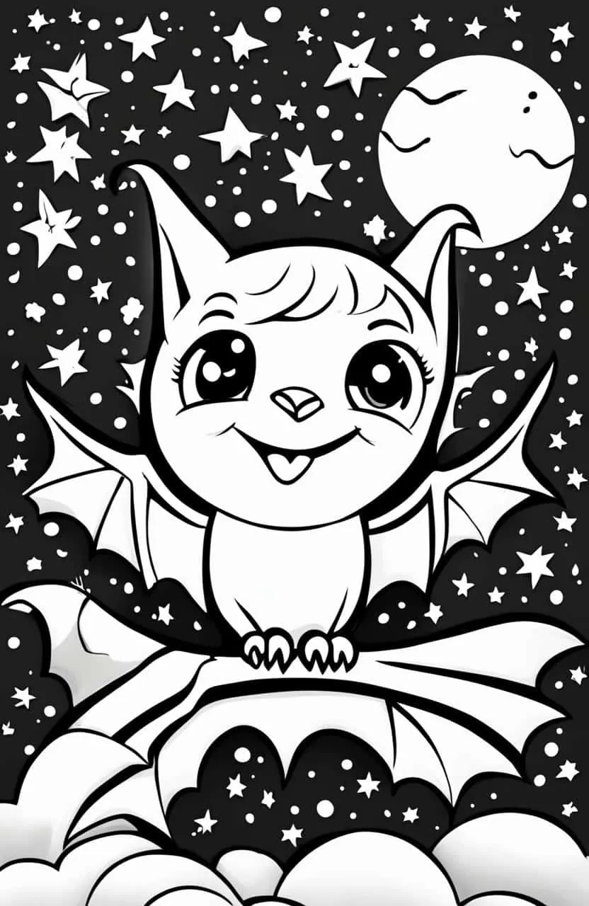 Bat coloring Pages – 7