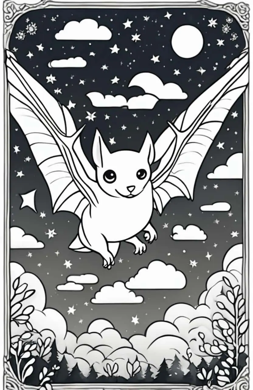 Bat coloring Pages – 8