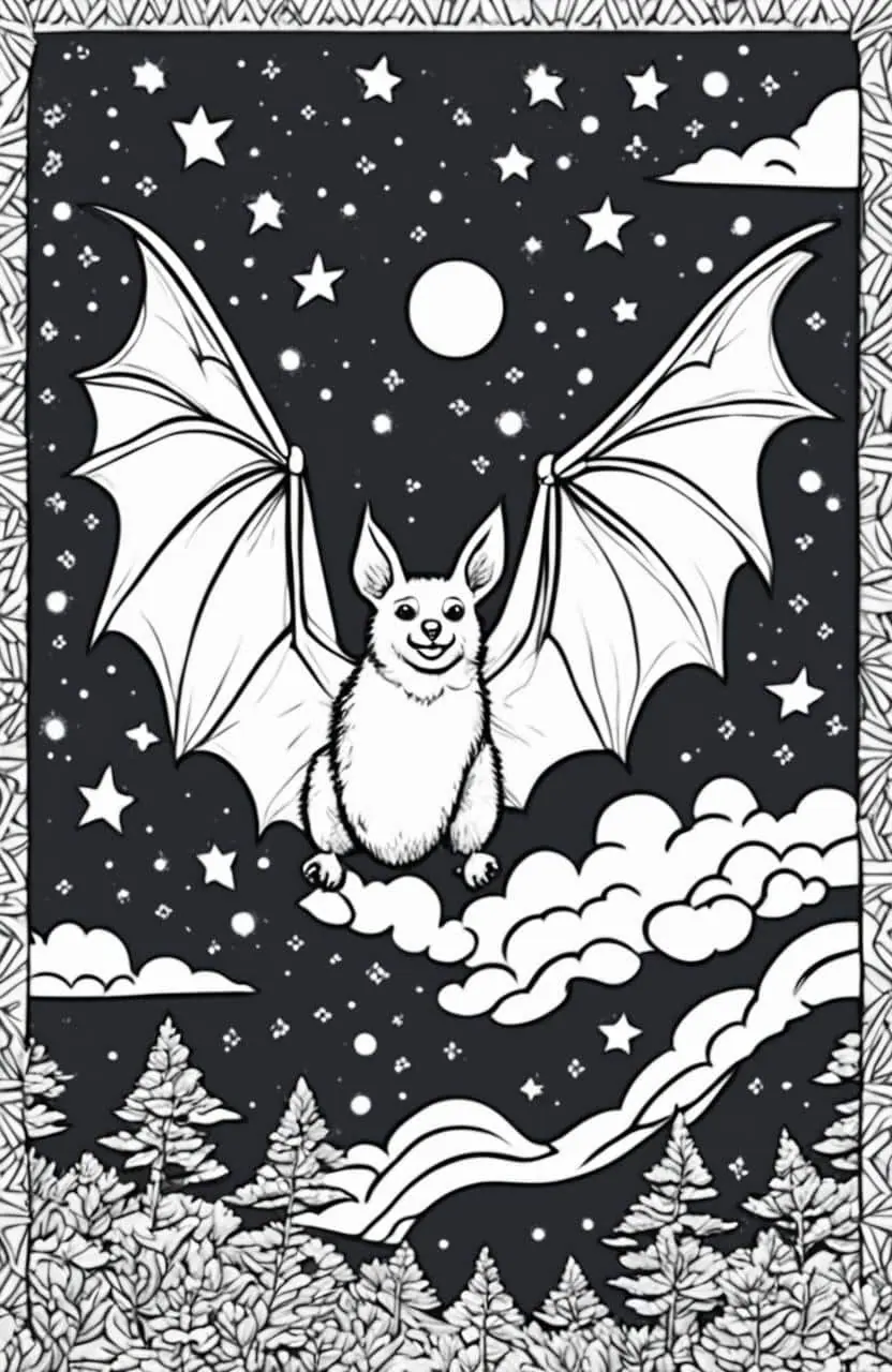 Bat coloring Pages – 1