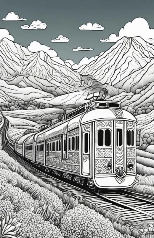 Train Coloring Pages – 7